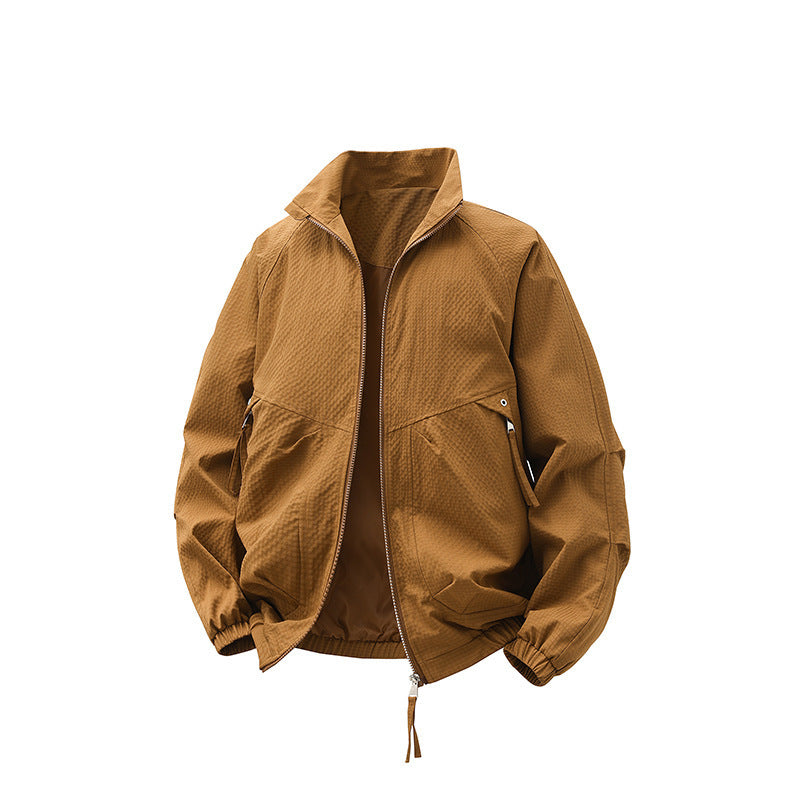 Herren Leichtgewichtige Windjacke mit hohem Kragen Echo Archiv