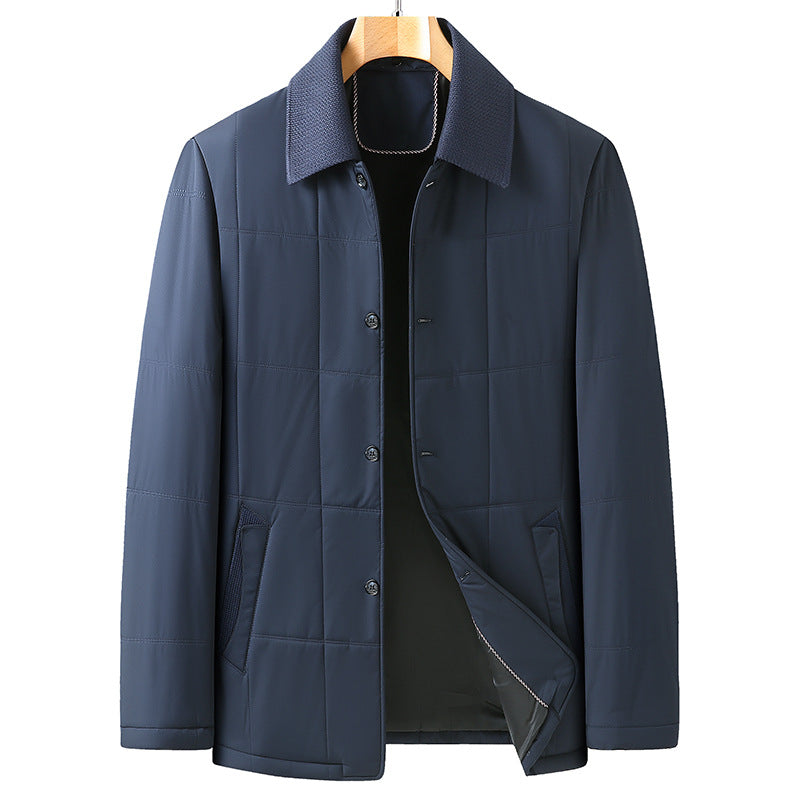 Herren Gesteppte Freizeitjacke mit Hemdkragen und sichtbarer Knopfleiste Echo Archiv