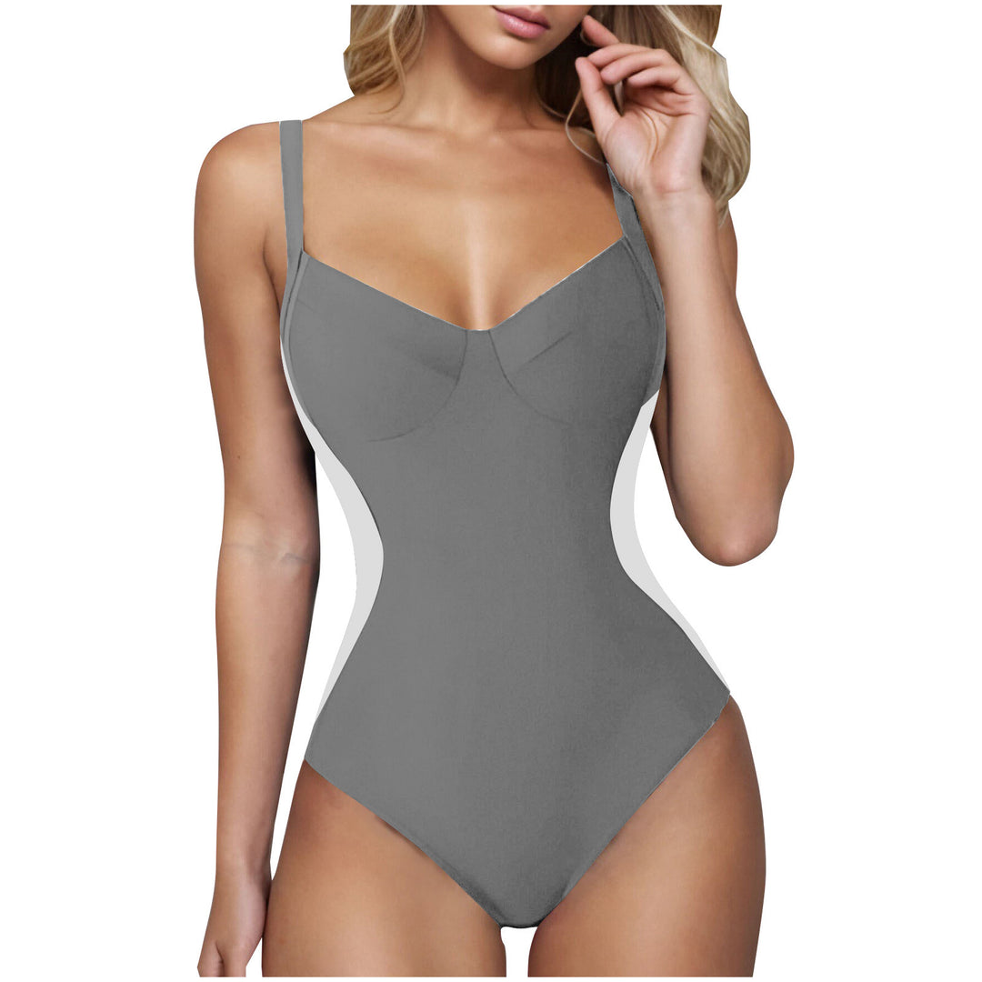 Damen eleganter Badeanzug mit wohltuendem V-Ausschnitt Echo Archiv