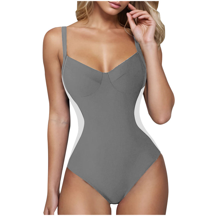 Damen eleganter Badeanzug mit wohltuendem V-Ausschnitt Echo Archiv