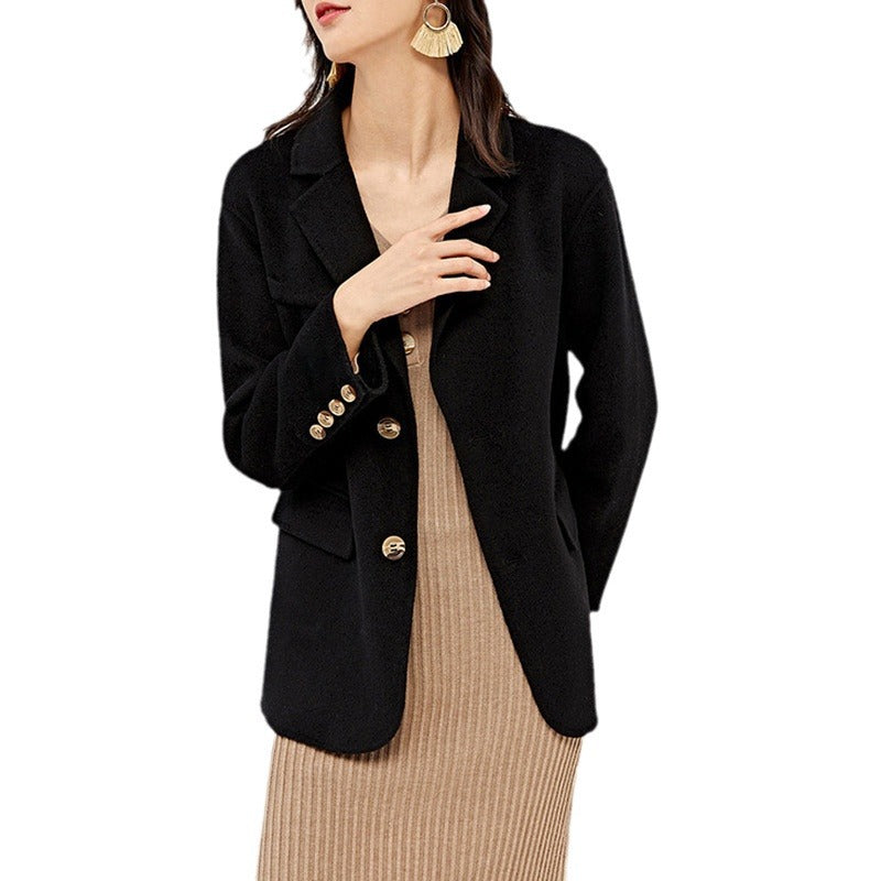 Damen Eleganter Wollblazer mit zeitlosem Schnitt Echoarchiv