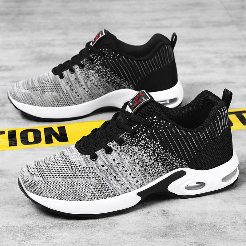 Herren nan leichter Strick-Running-Sneaker mit gepolsterter Fersenstütze und sichtbarer Luftkissen-Zwischensohle Echo Archiv