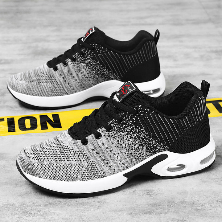 Herren nan leichter Strick-Running-Sneaker mit gepolsterter Fersenstütze und sichtbarer Luftkissen-Zwischensohle Echo Archiv