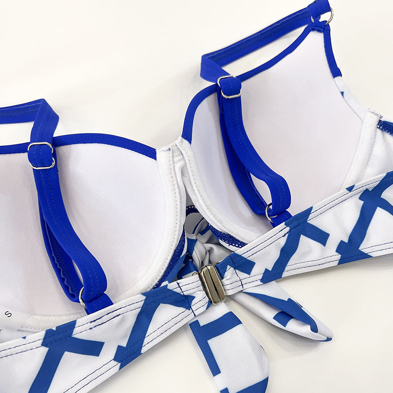 Damen Bikini-Set mit elegantem Knoten-Design und Hochbund Echo Archiv