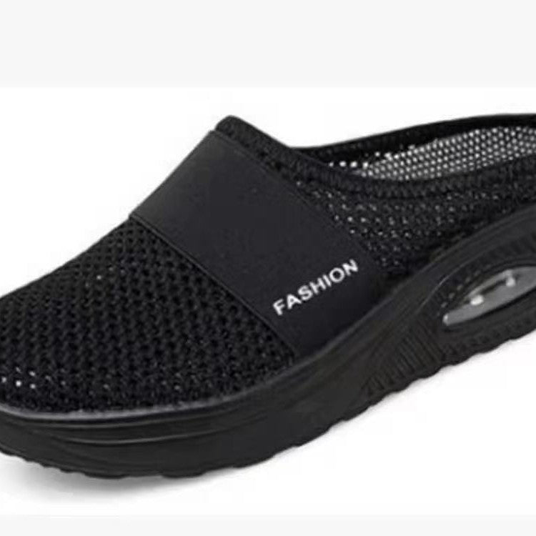 Damen Atmungsaktive Strick‑Mule mit Luftkissen‑Plateau Echo Archiv