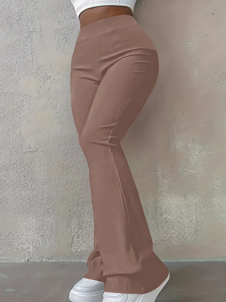 Damen High‑Waist Bootcut‑Hose mit figurformender Stretch‑Passform Echoarchiv