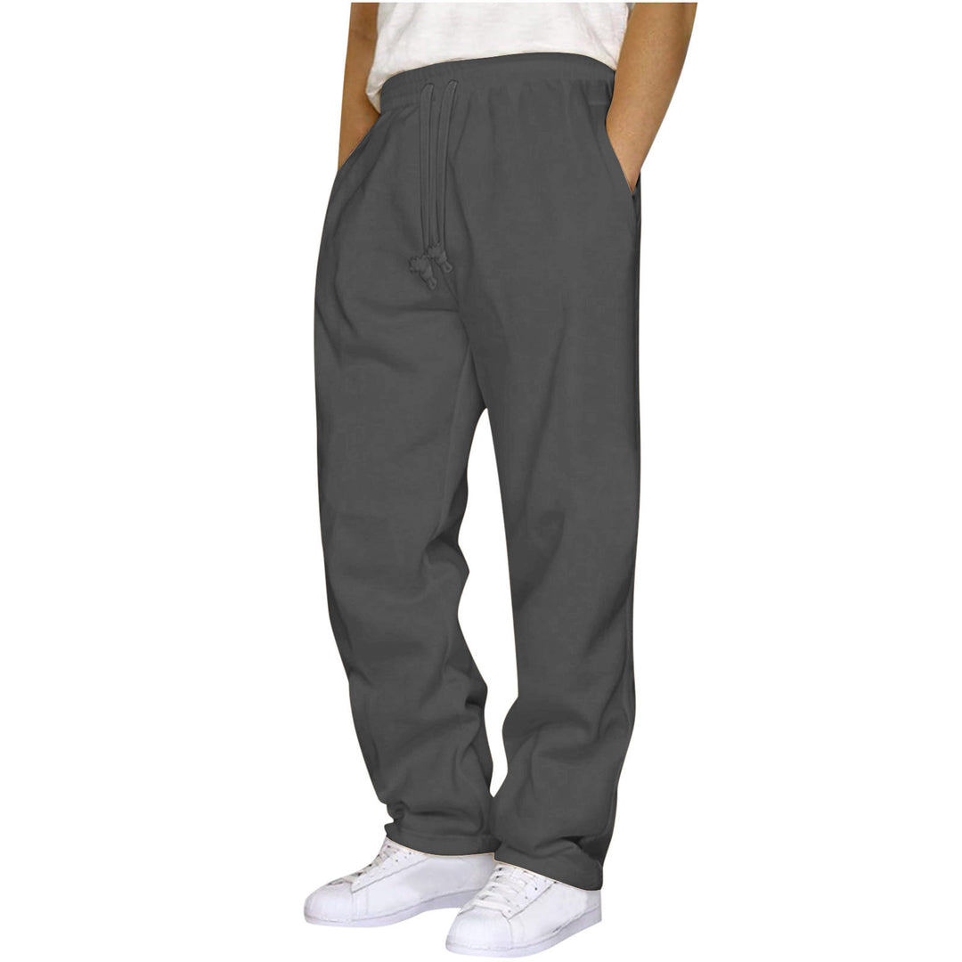 Damen ungekürzte Relax-Freizeithose mit hohem Komfortbund, innenliegendem Kordelzug und seitlichen Eingrifftaschen – Avélisse