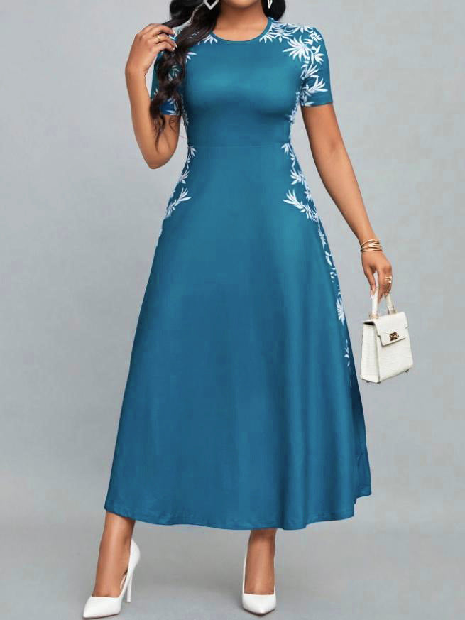 Damen Elegantes Maxikleid mit floralen Stickereien Echo Archiv