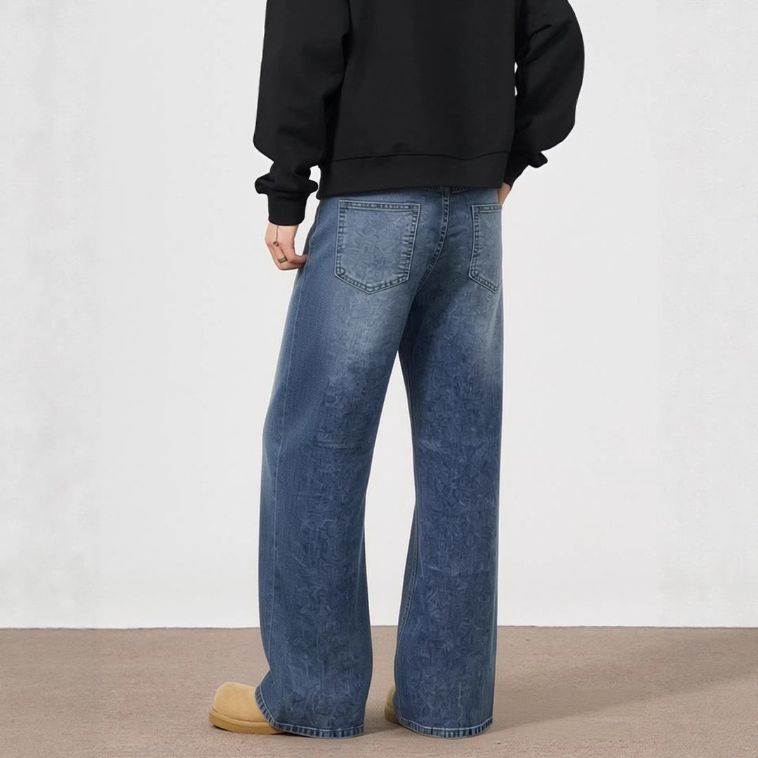 Herren lässige Bootcut Jeans mit modernen Waschungen Echo Archiv