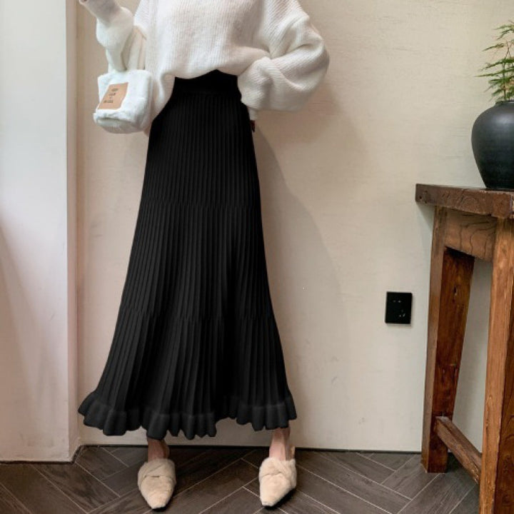 Damen Eleganter Plisseerock mit Volants Echo Archiv