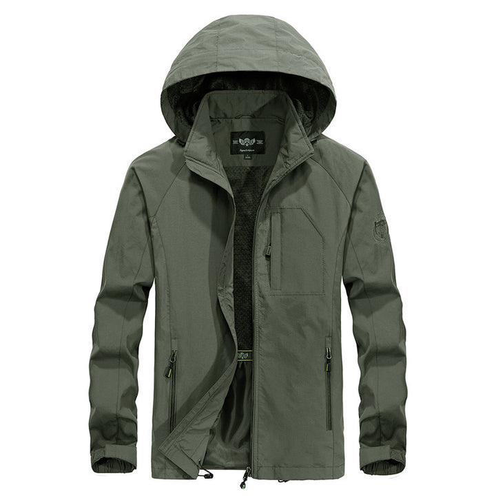 Herren Leichte Outdoorjacke mit Kapuze Echo Archiv