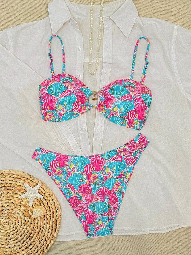 Damen Bikini-Set mit verspieltem Muschel-Design Echo Archiv