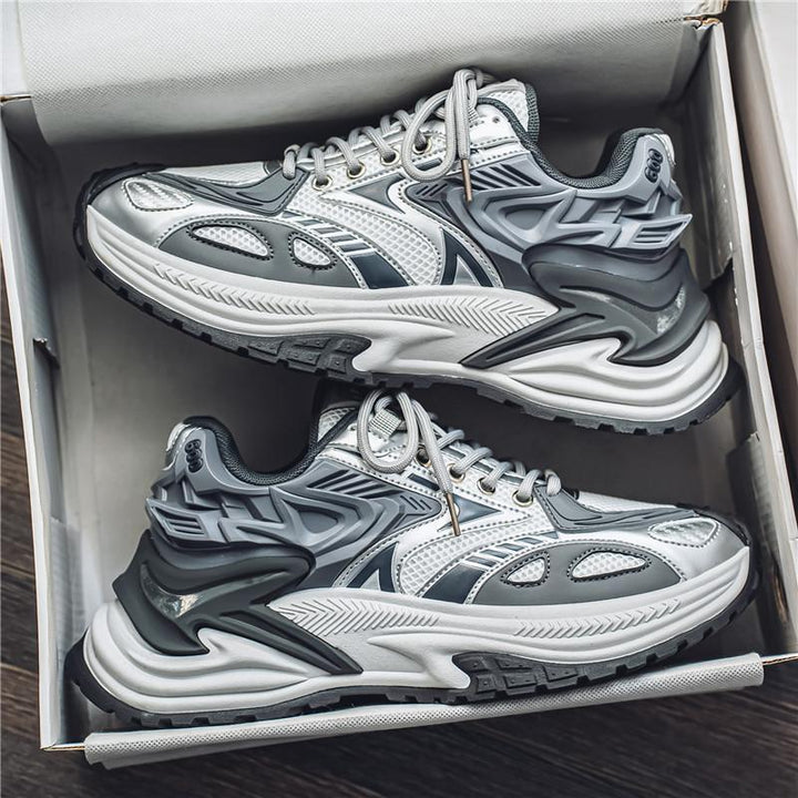 Herren Voluminöse Laufsneaker mit dicker Profilsohle und atmungsaktivem Mesh-Obermaterial – Tavélo