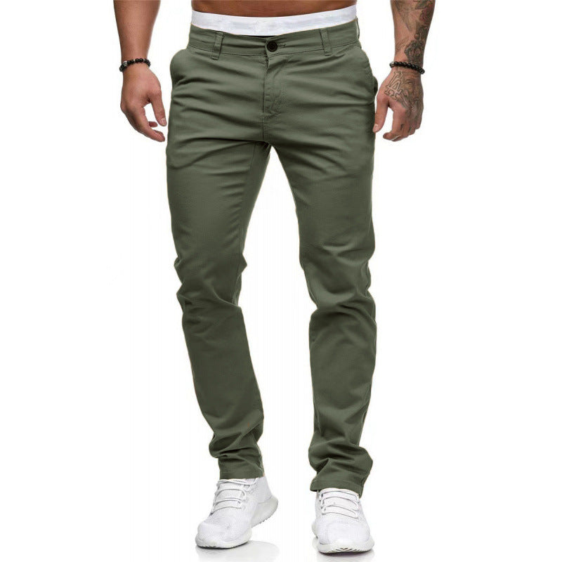 Herren Chinohose mit schmalem Schnitt und elastischem Bund Echoarchiv