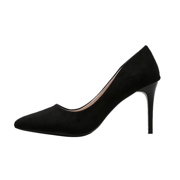 Damen Samtige spitze Pumps mit schmalem Stilettoabsatz und Komfortfußbett Echo Archiv