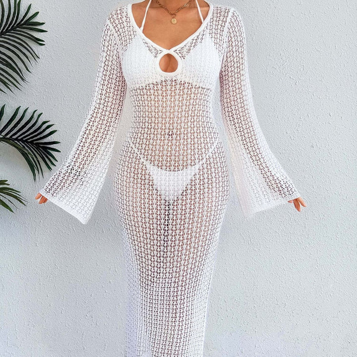 Damen Häkel-Strandkleid mit elegantem Schlitz Echo Archiv