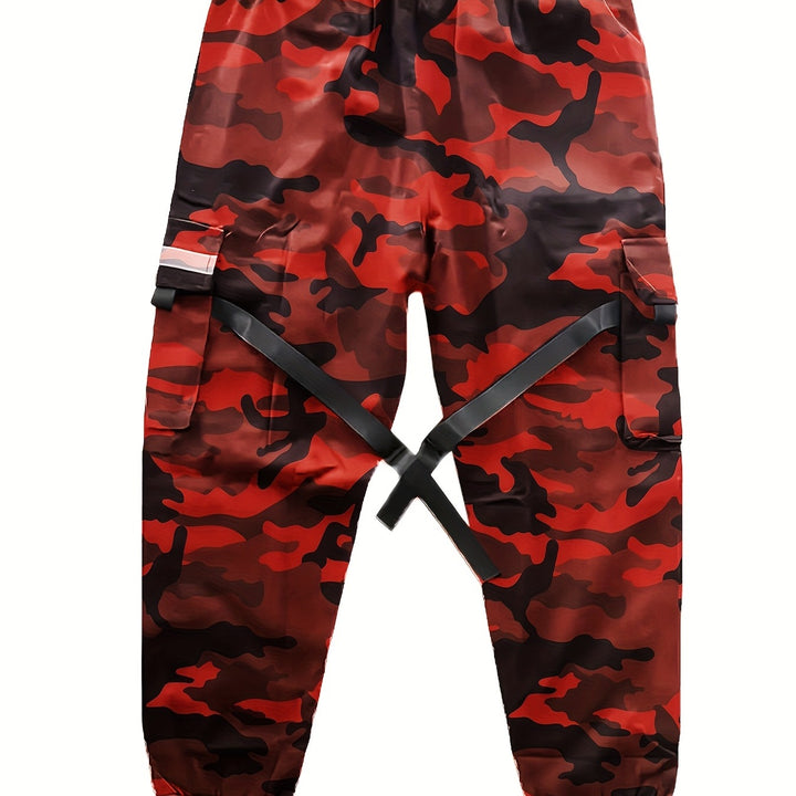 Herren Utility‑Cargo‑Jogginghose mit elastischem Bund, verstellbaren Beinriemen & Multifachtaschen Echo Archiv