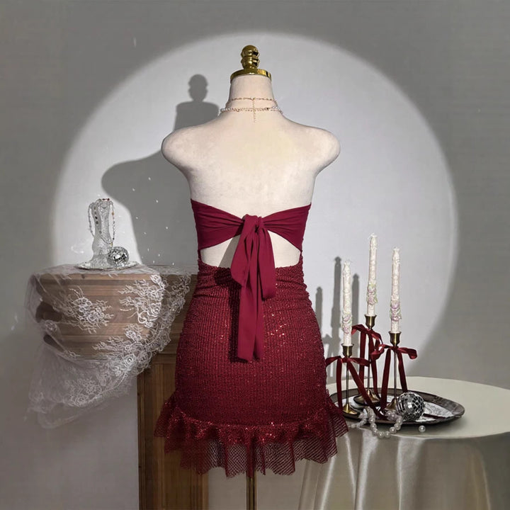 Damen Glamouröses Pailletten Kleid Echo Archiv