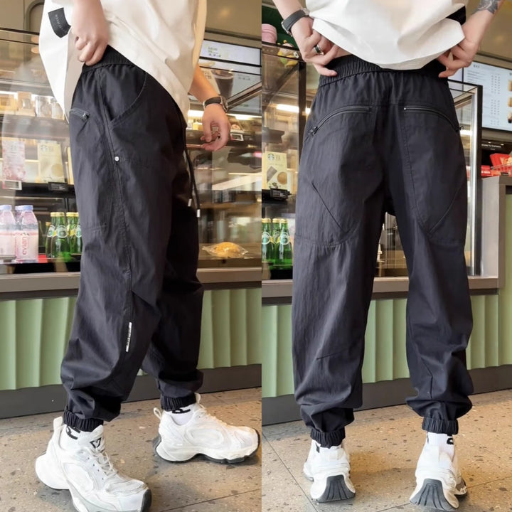 Herren Bequeme Cargo-Hose mit elastischem Bund Echoarchiv