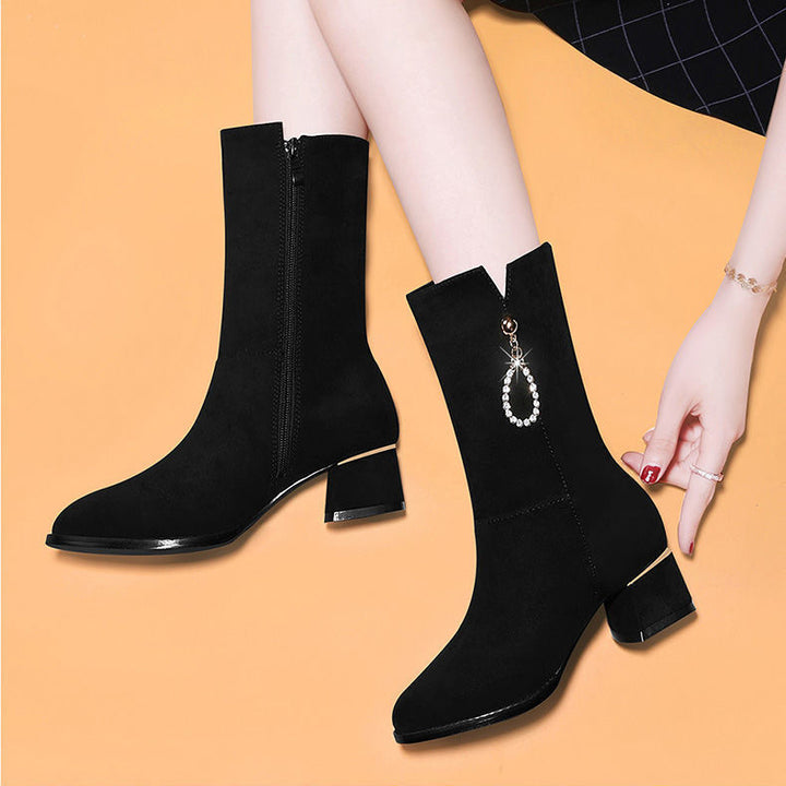 Damen Elegante Stiefeletten mit Glitzer-Detail Echo Archiv