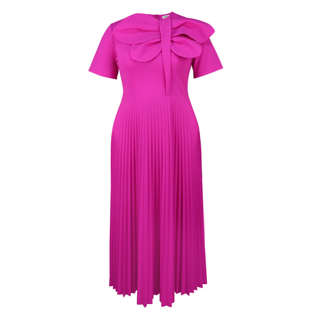 Damen Elegantes Midikleid mit voluminösem Schleifenakzent Echo Archiv