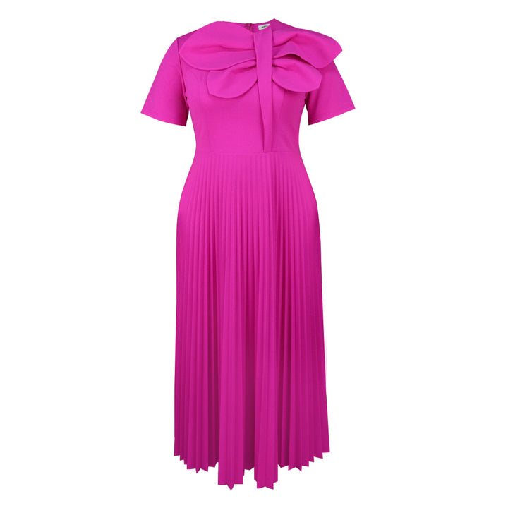 Damen Elegantes Midikleid mit voluminösem Schleifenakzent Echo Archiv