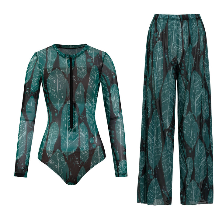Damen weite Strandhose mit Schlangenmuster Echo Archiv