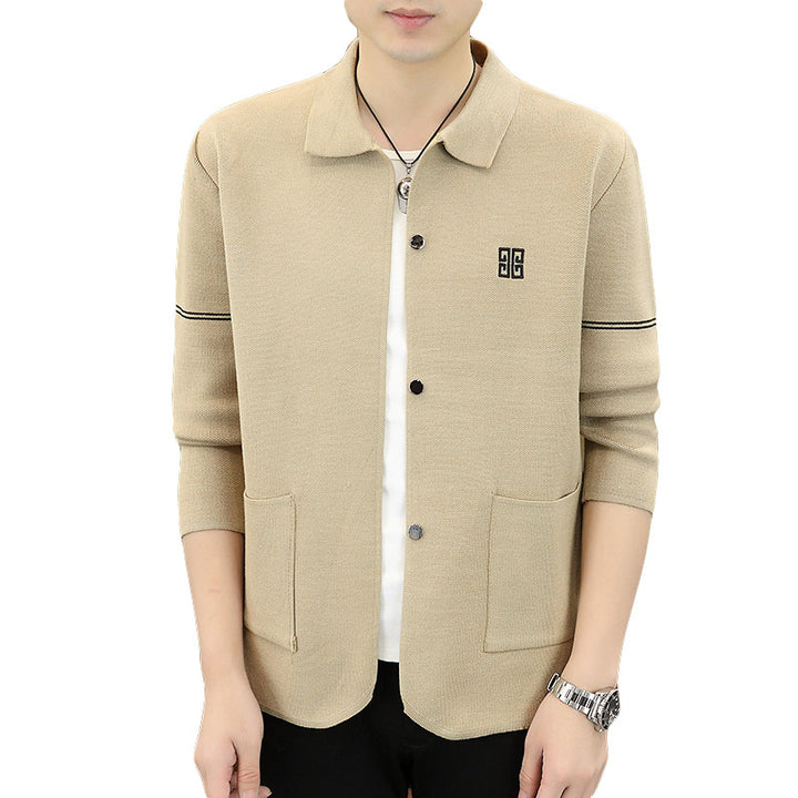 Herren lässige Strickjacke mit eleganten Details Echoarchiv
