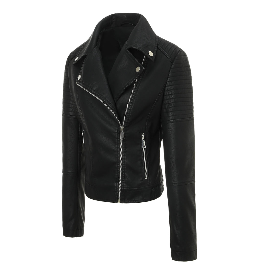 Damen Modische Bikerjacke mit Steppdesign Echo Archiv