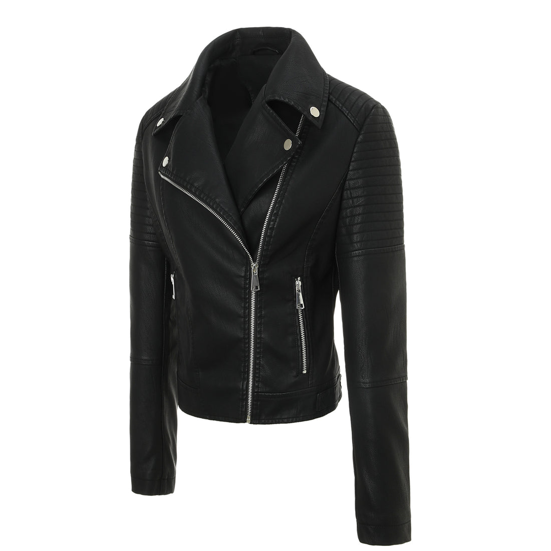 Damen Modische Bikerjacke mit Steppdesign – Célinea