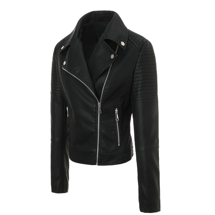 Damen Modische Bikerjacke mit Steppdesign Echo Archiv