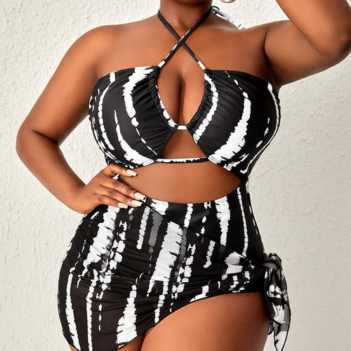 Damen Bikini-Set mit modischem Wickeldetail und hohem Beinausschnitt Echo Archiv
