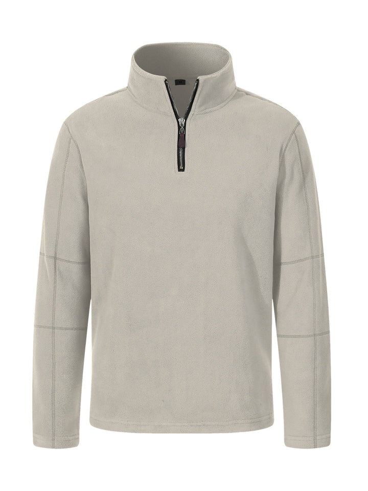 Herren Fleecejacke mit hohem Kragen und praktischem Reißverschluss Echoarchiv