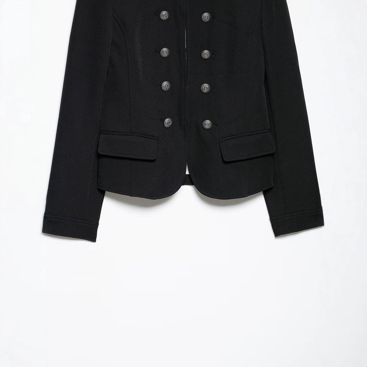 Damen Taillierte Military-Shortjacke mit Stehkragen und Doppelreihe Echo Archiv
