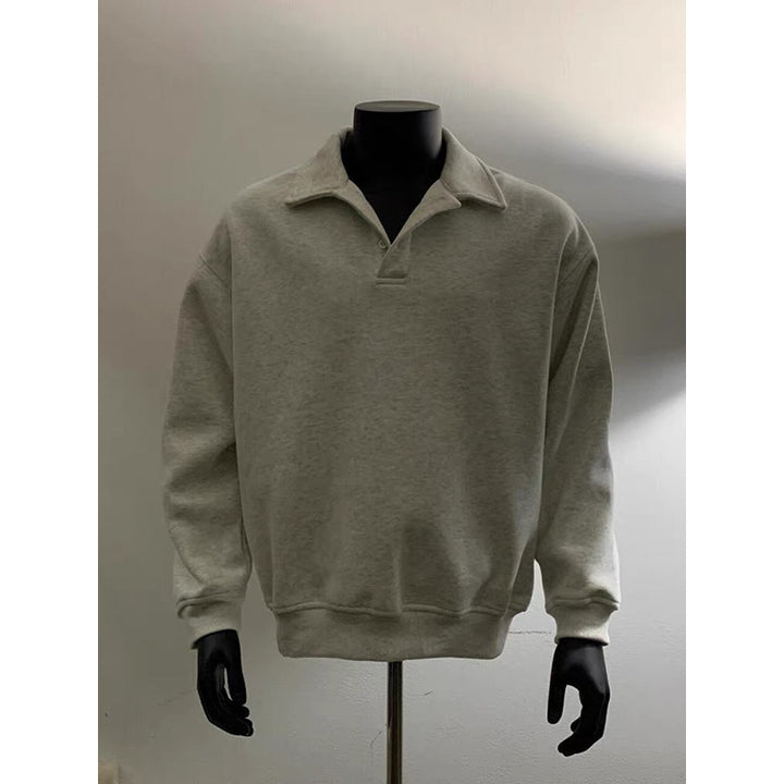 Herren Poloshirt-Sweatshirt mit Hemdkragen und Oversize-Schnitt Echo Archiv