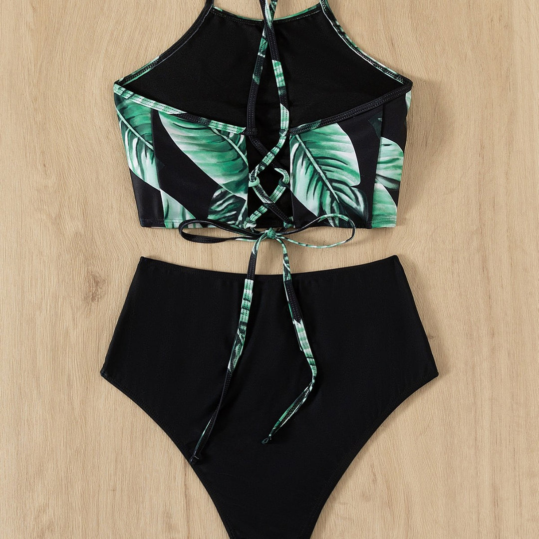 Damen Hochgeschnittenes Bikiniunterteil mit elegantem Schnitt Echo Archiv