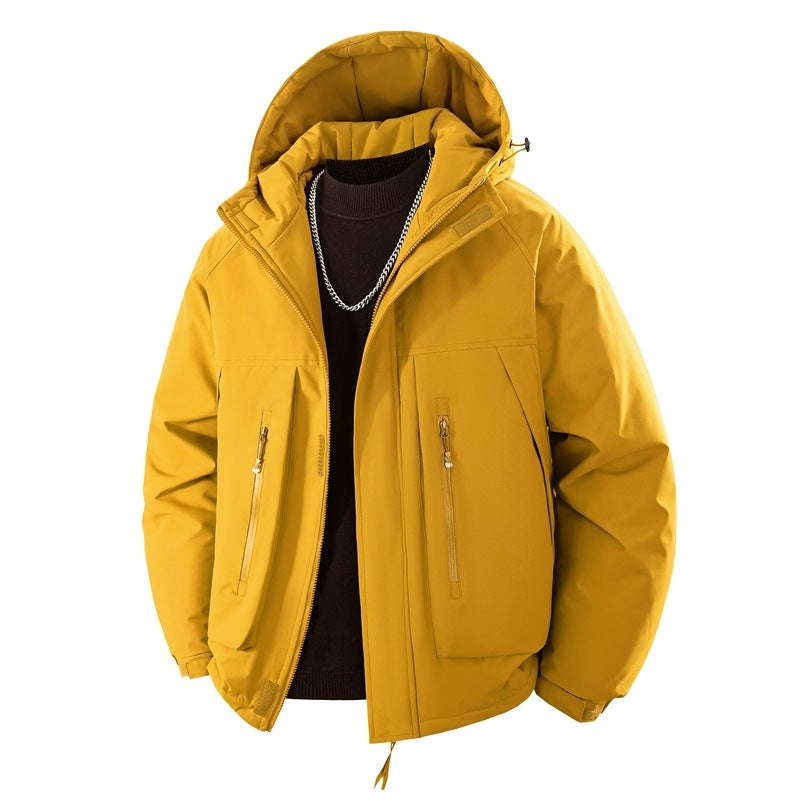 Herren Wattierte Kapuzen-Outdoorjacke mit wasserabweisender Membran und technischen Reißverschlusstaschen Echo Archiv