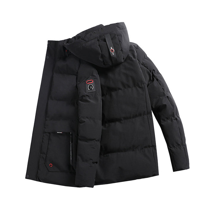 Herren wattierter Parka mit Kapuze und großen Fronttaschen Echoarchiv