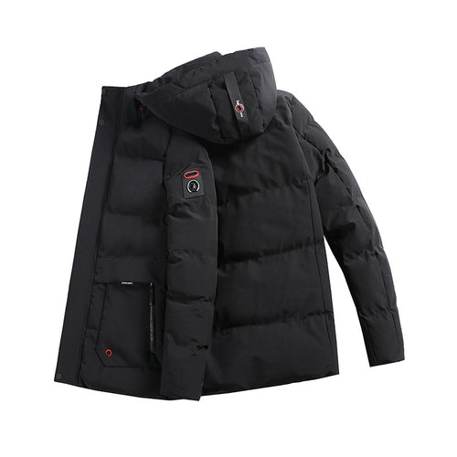 Herren wattierter Parka mit Kapuze und großen Fronttaschen Echoarchiv