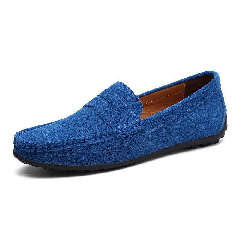 Herren nan eleganter Wildleder-Loafer mit handgenähter Moccasinnaht und rutschfester Gummiprofilsohle Echo Archiv
