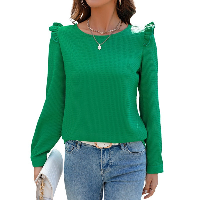 Damen Elegante Bluse mit Rüschen Echo Archiv