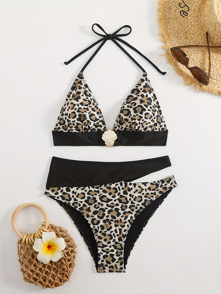 Damen Triangel-Bikini mit elegantem geometrischem Muster Echo Archiv