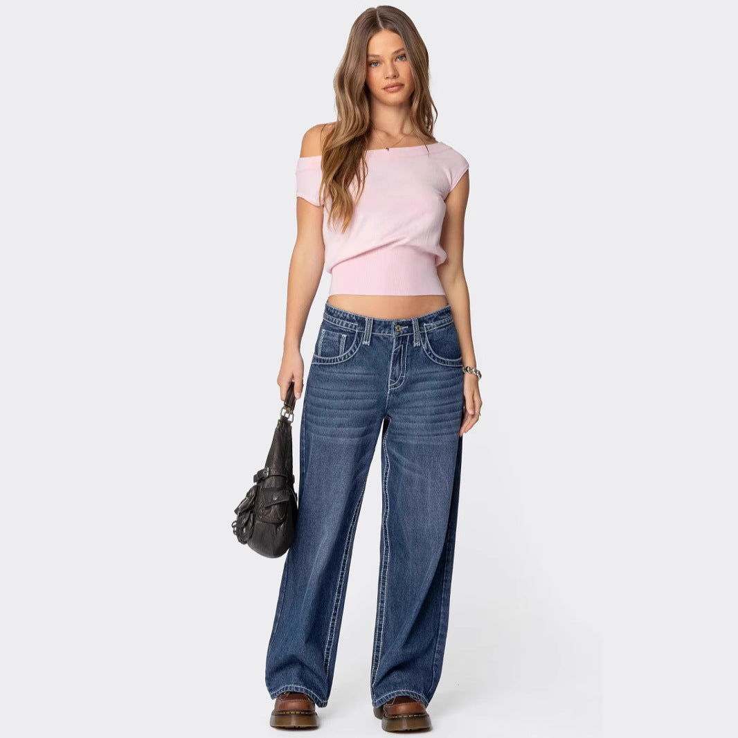 Damen Off-Shoulder T-Shirt Echo Archiv