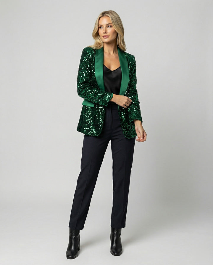 Damen Glitzernder Blazer Echoarchiv