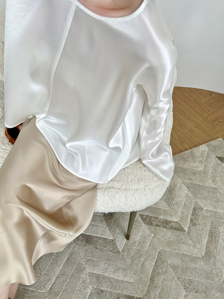 Damen Elegante und luftige Langarmbluse Echoarchiv