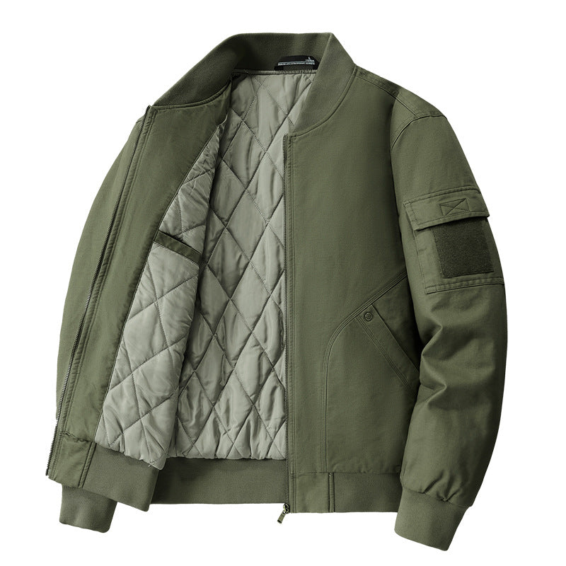 Herren lässige Pilotjacke mit wärmer Futter Echoarchiv