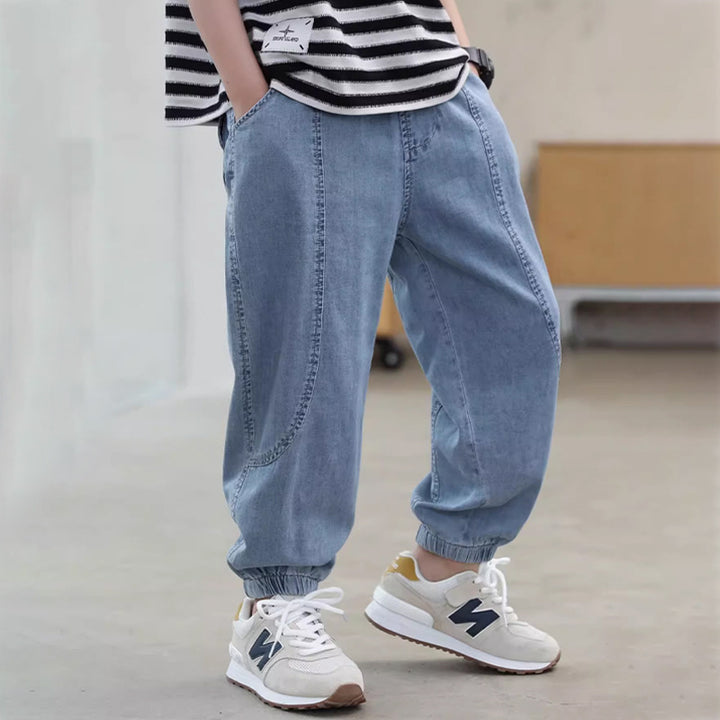Jungen lässige Denim-Jogginghose mit elastischem Bund Echo Archiv