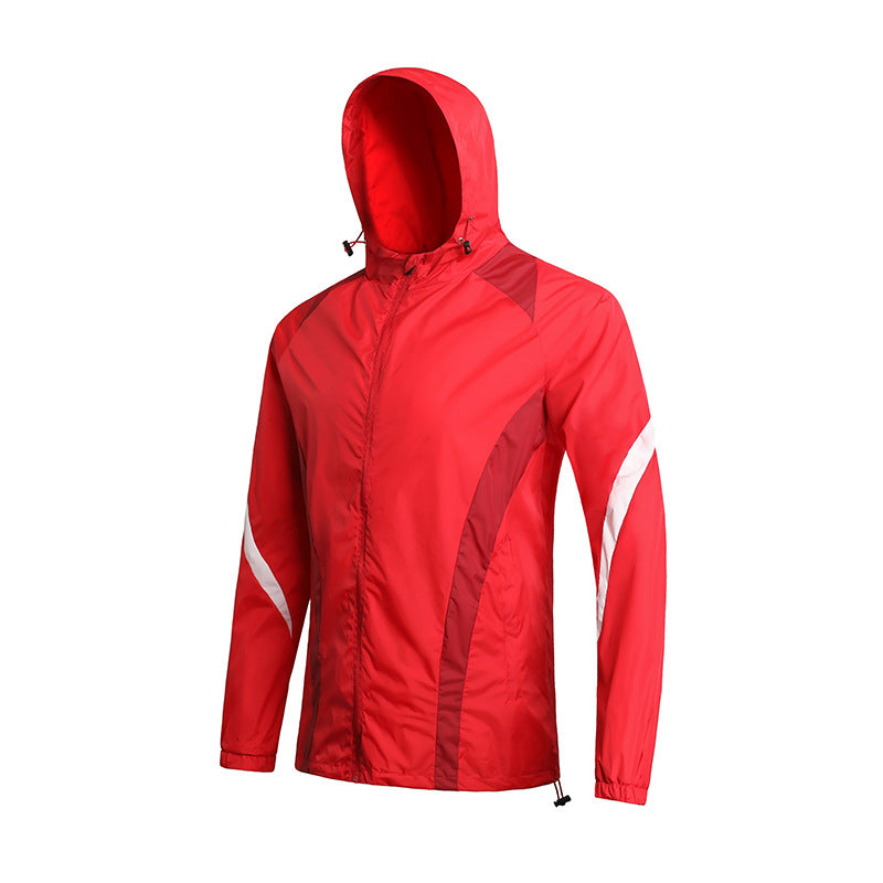 Herren Leichte Windjacke mit Kapuze Echo Archiv