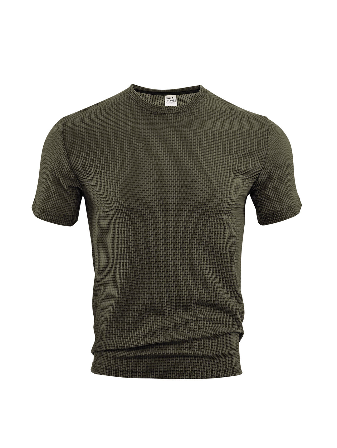 Herren nan Waffelstruktur-T-Shirt mit Rundhalsausschnitt und körpernaher Passform Echo Archiv