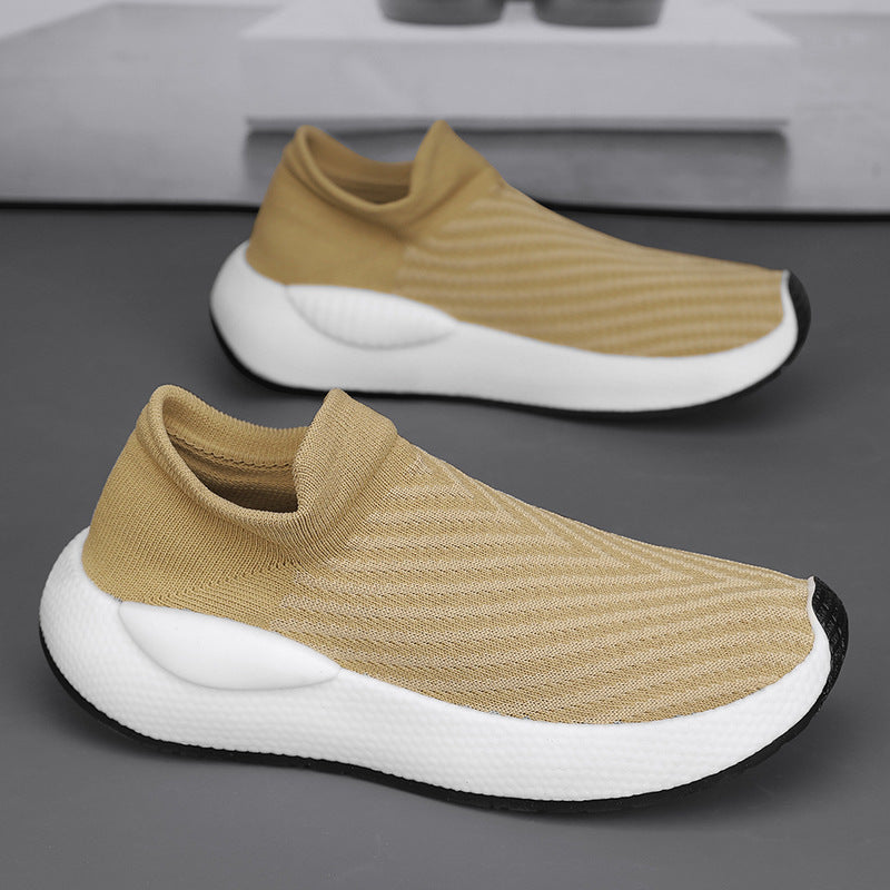 Unisex gestrickte Schlupfsneaker mit sockenähnlichem Schaft, gepolstertem Komfortfußbett und reaktiver EVA‑Zwischensohle – Norré